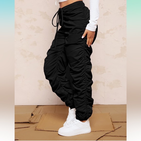 Black drawstring pants NWT - Picture 5 of 9